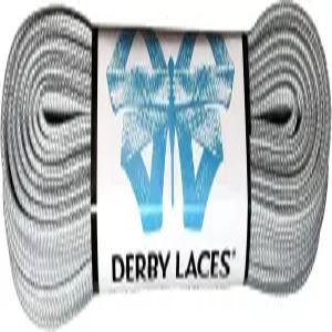 솔리드 그레이 - 플랫 폭 10mm 부츠 스케이트 롤러 더비 하키 왁스 슈즈 레이스