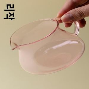 리즈오 고급형 붕규산 유리 공푸 차 세트   상쾌한 끓이는 도구 오션 수제 내열