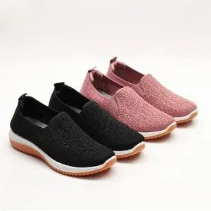 [라운슈][라운슈] 니트 스팽클 밴딩 키높이 스니커즈 4cm (48708070)