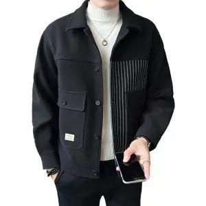 남친 니트 가디건 브이넥 배색 스타일리쉬하고 봄가을 스트라이프 재킷 원픽3