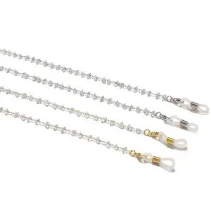 삼각 크리스탈 실버 마스크걸이 목걸이 안경줄 IWS5+6Cho