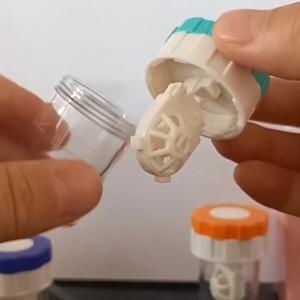 호환상품 1PC 보관 청소 용기 도구 수동 회전식 콘택트 렌즈 클리너 휴대용 미용 동공