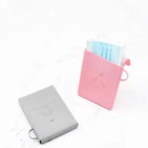 유니크 고리형 일회용마스크 보관 실리콘 마스크케이스 마스크정리함 마스크보관함 마스크파우치 오염방지