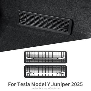 2025년형 테슬라 호환 모델 Y 출시 럭키이지 주니퍼 자동차 시트 에어  그릴 벤트 커버 보호 ABS