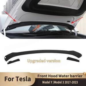 테슬라 호환 모델 Y 3 용 전면 후드 방수 실링 스트립 커버 2017 2023 공기 흡입구 가드 액세서리 업그레이