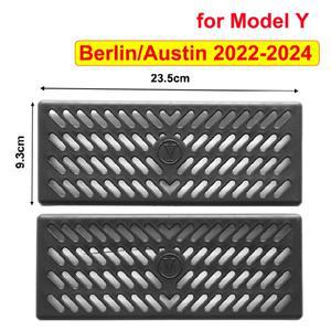 Tesla Model Y-Berlin/Austin 2022-2024 시트 아래 후면 에어 벤트 보호 커버 안티 블록 뒷좌석 콘센트 그