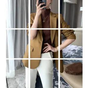 춘추 캐주얼 여사친 스몰 자켓 정장 정장자켓 녹색 숏얇은 코트 원템3