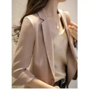 실크 핑크 여사친 자켓 코트 스몰 정장 정장자켓 누에 봄가을 원템1