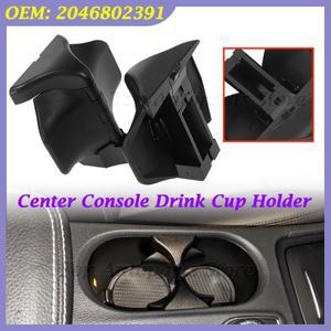 2046802391 센터 콘솔 음료 컵 메르세데스 벤츠 호환 C 클래스 E W204 C207 W212 S212 용 거치대 블랙