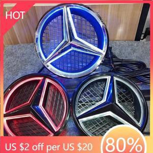 호환상품 메르세데스-벤츠 호환 LED 크롬 실버 브라이트 블랙 그릴 스타 엠블럼 W204 V260 VITO 2006-20용