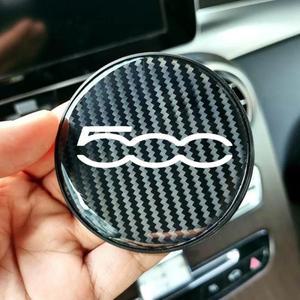 2개입 카본 파이버 자동차 컵홀더 논슬립 실리카 젤 패드 매트 피아트 500 아바스 695 인테리어 액세서리