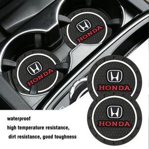 1/2개 실리콘 자동차 컵홀더 미끄럼 방지 패드 장식 액세서리 혼다 호환 시빅 XR-V 시티 어코드 오디세이