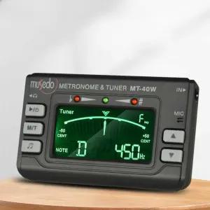 풀룻튜너기 클라리넷 색소폰 메트로놈 튜닝기 관악기 블랙 MT-40W+픽업+배터