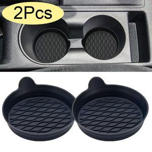 2Pcs 실리콘 자동차 컵 매트 홀더 워터 원형 안티 슬립