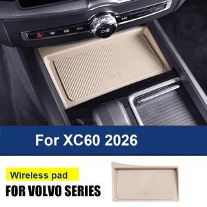 2026 모델 볼보 호환 XC60 무선 충전 패널 실리콘 패드 자동차 인테리어 수정 방진 방수 미끄럼 방지
