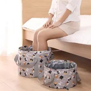 북유럽풍 휴대용 족욕 가방 접이식 방수 워터백 Ntu8+6JLY