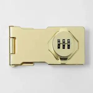 [SBD] 번호키자물쇠 비밀번호 서랍자물쇠 3구 번호자물쇠 다용도 180도 골드 잠금장치 번호열쇠