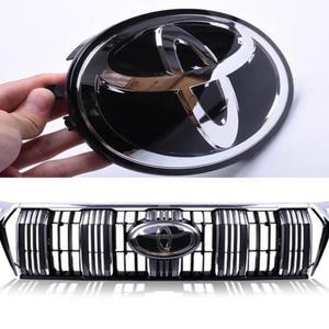 3D 자동차 로고 엠블럼 토요타 코롤라 캠리 RAV4 랜드크루저 하이랜더 프리우스 CHR 야리스 위시의 전면 그