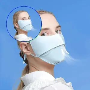 쌍문상회 지금 필요한 여름쿨링마스크 블루 자외선차단 냉감 시원한 여성스포츠썬캡 선캡