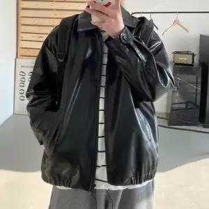 남사친 빈티지 가을 칼라 커플 점퍼 코트 잠바 재킷 스트리트 톱 항공 PU가죽 BE3