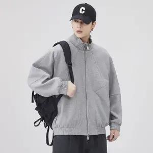 남친 캐주얼 잠바 바람막이 봄가을 프리미엄 스탠드카라 트윌 점퍼 코트 MF3