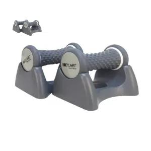 푸쉬업 번갈아가면서 아령과 하는 운동기구 운동을