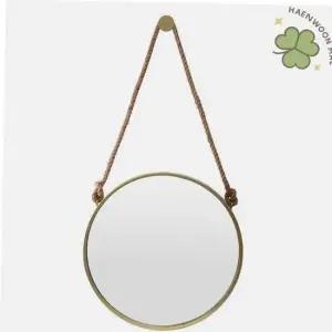 화장대거울 스트랩 벽거울 골드 카페거울 현관거울 50cm