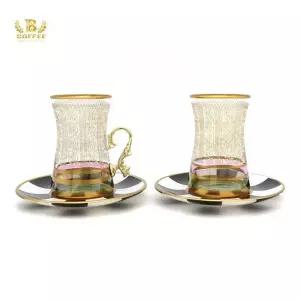 터키 찻잔 홍차 유리잔 엔틱 앤틱 티 홍차잔 작은