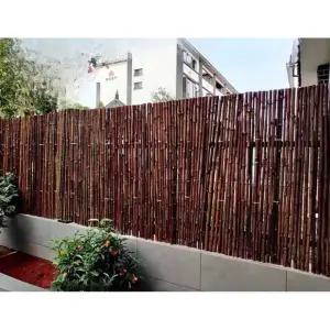 대나무 울타리세우기 장대 정원 테라스 탄화목 꾸미기 담장