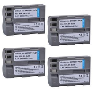 니콘 카메라 EN-EL3e 배터리 EN EL3e D300S D80 D90 D50 L50 액세서리 2400mAh