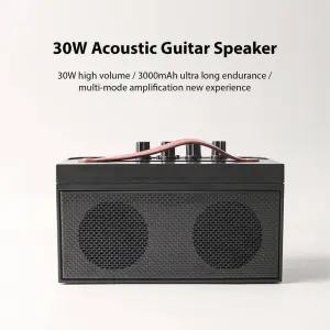 통기타앰프 30W 전기 기타 앰프 휴대용 어쿠스틱 BT 스피커 리버브 디스토션 클린 기능