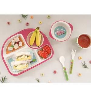 코멕스 내열옥수수그릇 - 5P 기프트 세트(부엉이)