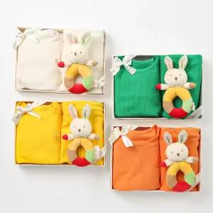 [롯데백화점]에뜨와 4종1택/틴틴7부내의&루시딸랑이SET /출산,백일돌선물,실내복,뱀부