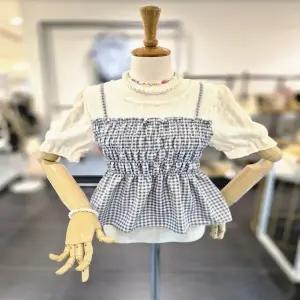 [대구백화점] [이프네]스모크체크블라우스V(IQ4WBL10)