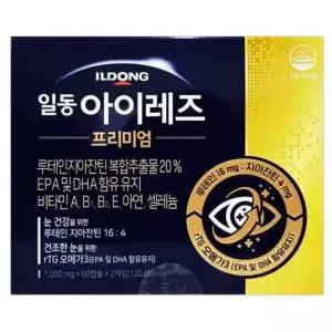 일동 아이레즈 프리미엄 120캡슐 rtg오메가3 루테인 지아잔틴