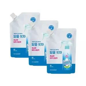 온더바디 코튼풋 발을씻자 풋샴푸 쿨링 리필 500ml x 3개