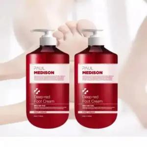 폴메디슨 딥 레드 풋크림 풋로션 발크림 각질케어 베이비파우더향 510ml 2개
