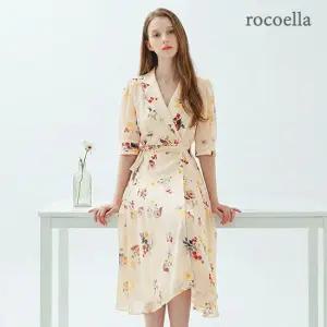 로코엘라 엘리스 플로럴 패턴 쉬폰 원피스