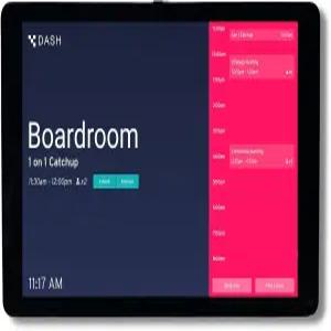 PoE Texas 8 터치스크린 회의실 스케줄러 태블릿 구독 필요 없음 - 사무실 플러그 앤 플레이 디지털