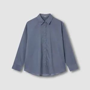 JAJU/자주 여 라이트코튼 긴팔 셔츠 블루 그레이1217883