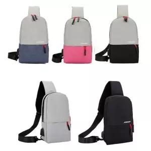 슬링백 크로스백 usb 메신저백 힙색 여행 도난방지 가 방수 도난방지 다용도 허리 숄더