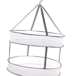 (올핀)원형 메쉬건조망 2단 걸이형 야채 및 빨래 건조대