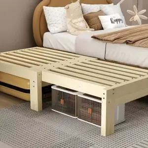 침대 다기능 접이 평상형 원목프레임 간이베드