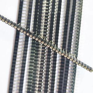 원형 단일 행 구멍 깨지기  PCB IC 크리스탈 트랜지스터 암 핀 헤더 소켓  L7.43  9.7  11.75  17.8mm  1x4