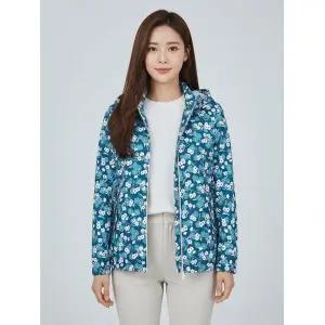 올포유 여성 플라워 프린트 후드 점퍼 AWJUN1381-904 923246