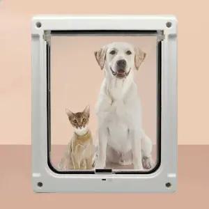 견문 현관 도어 고양이 강아지 애견 출입문 베란다 화이트