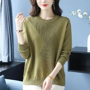 EAMT 봄 가을 여사친 니트 상의 긴팔 빅사이즈 YJ3