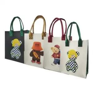 펠트백보조가방 손가방 캐릭터 판촉 신학기 부직포가 펠트백 캐릭터가방 부직포가방