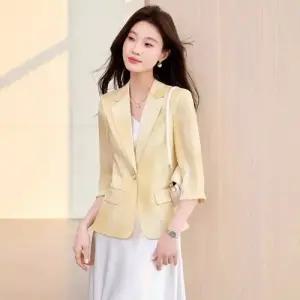 EAMT 여친 망사 하계 캐주얼 에어컨 얇은 상의 셔츠 레이스 재킷 고급 반팔 차단 코트 자외선 정장 EUNG2