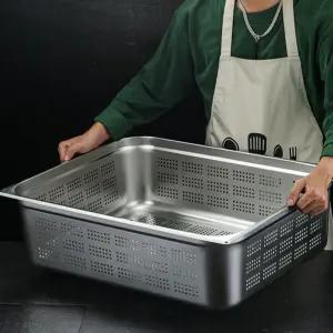 거름망 구멍뚫린 사각 채망 채반 대형 주방 스텐 스테인리스